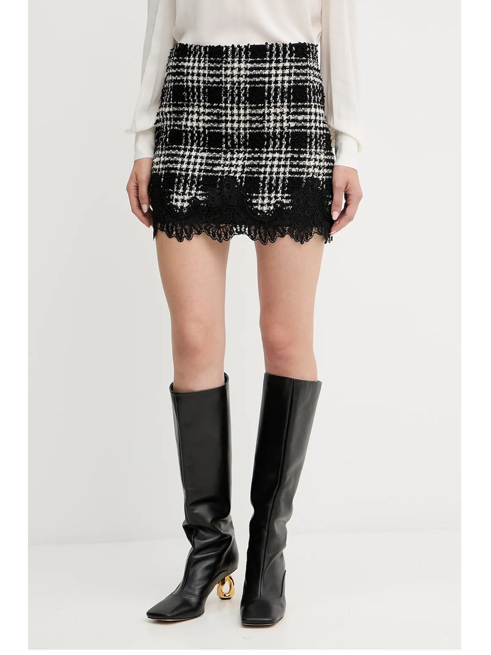 Gonna Mini Twin Set da Donna - Nero