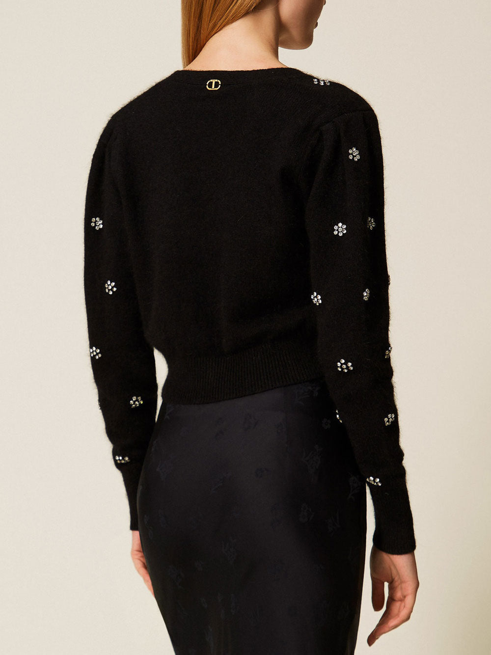 Cardigan Twin Set da Donna - Nero