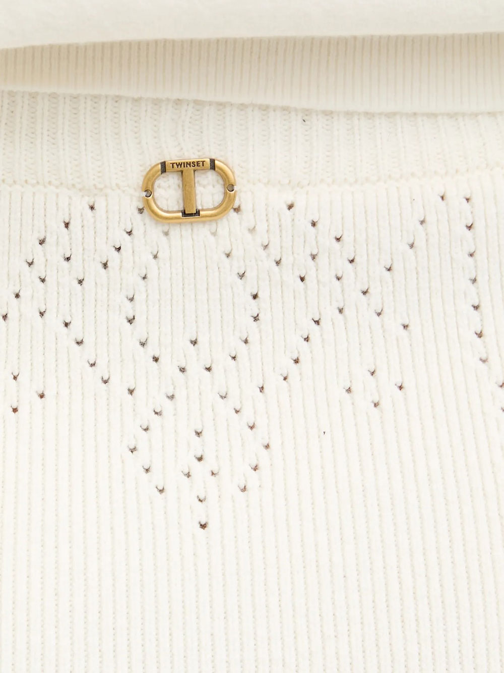 Gonna Midi Twin Set da Donna - Bianco