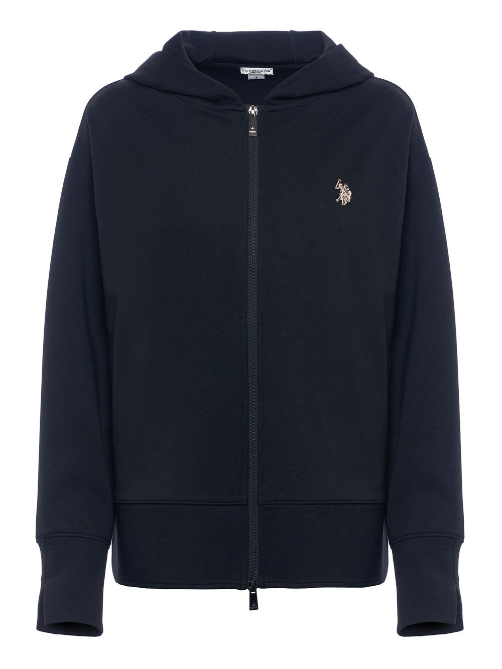 Felpa Zip U.S. Polo Assn. Dile da Donna - Nero