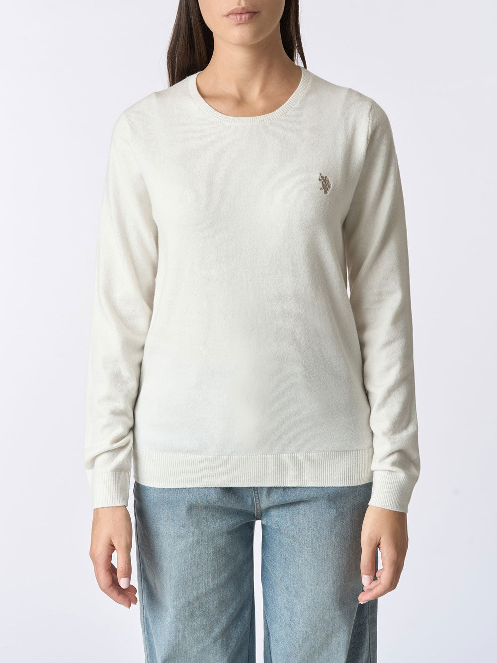Maglione U.S. Polo Assn. Pam da Donna - Bianco
