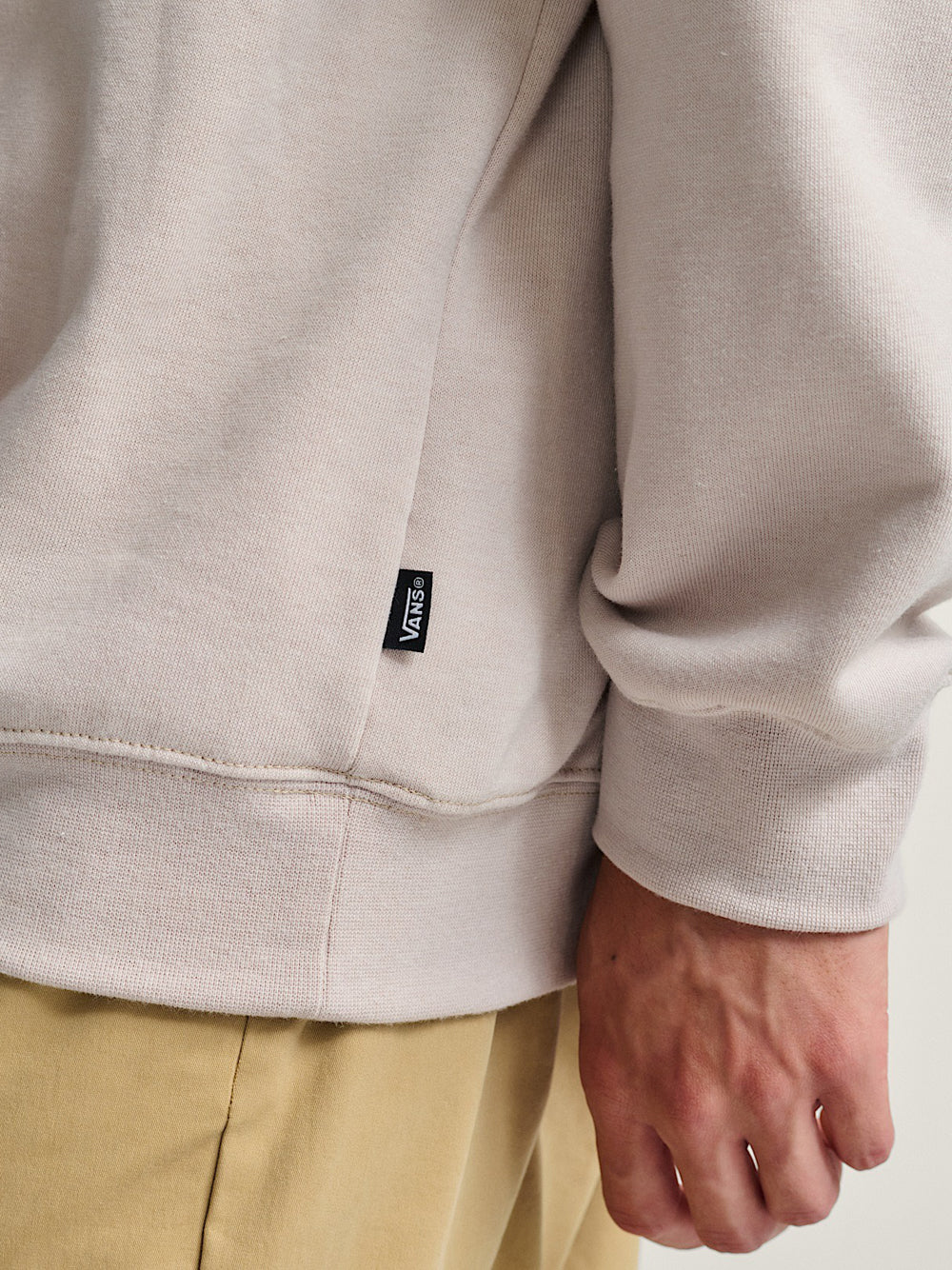 Felpa Cappuccio Vans da Uomo - Beige