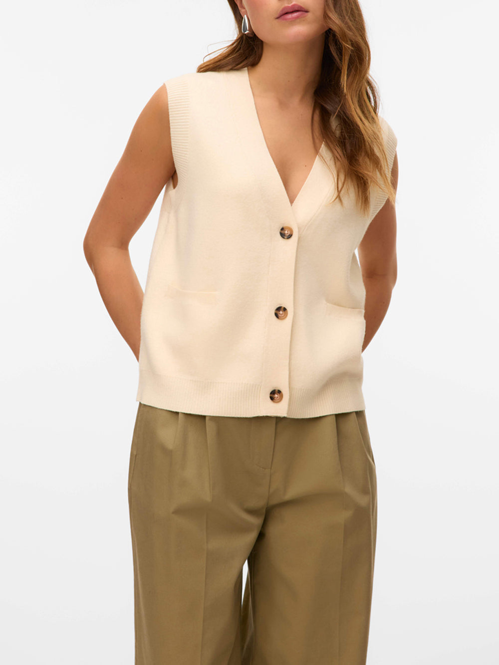 Gilet Vero Moda da Donna - Avorio