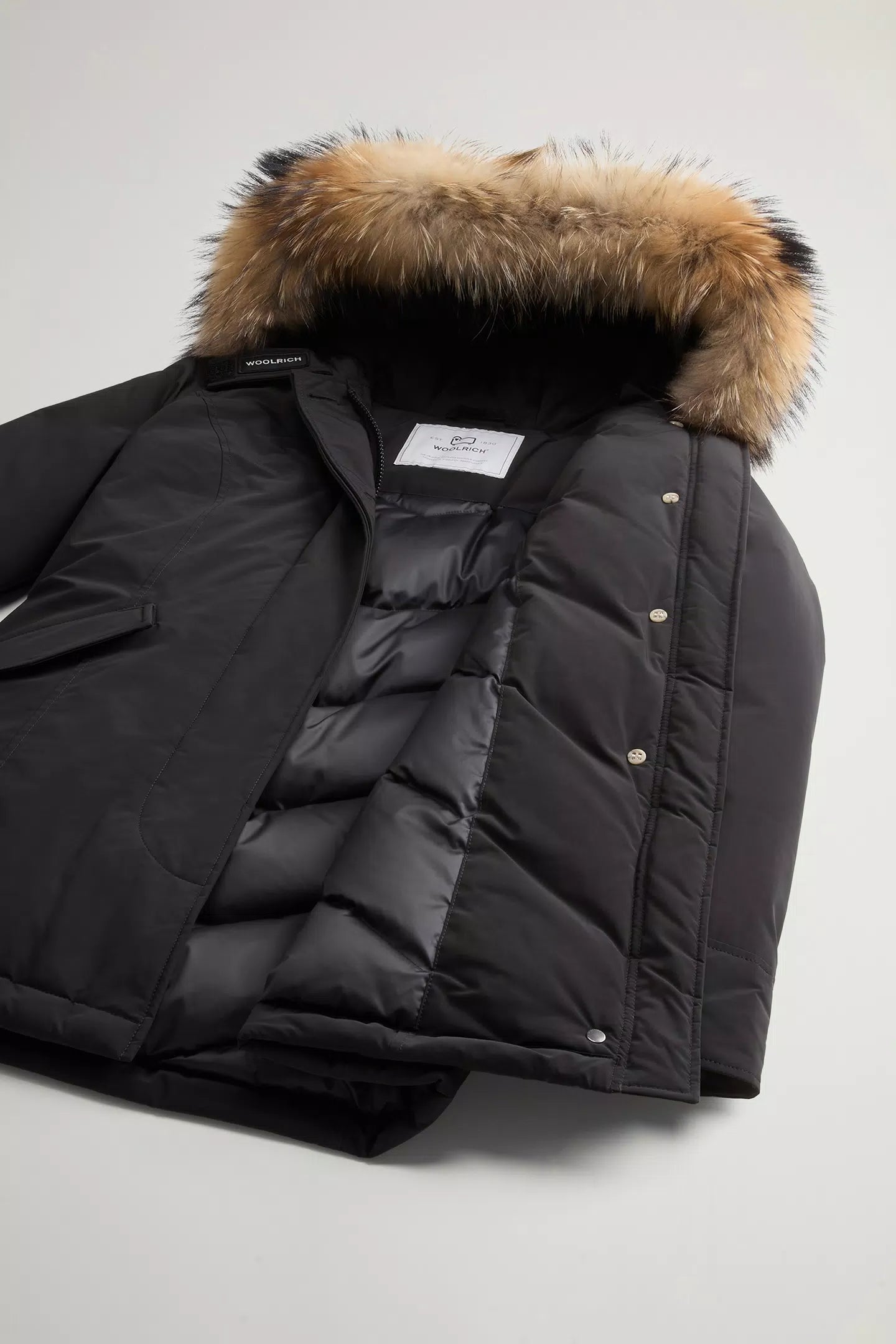 Woolrich LUXURY ARCTIC RACCOON PARKA Nero