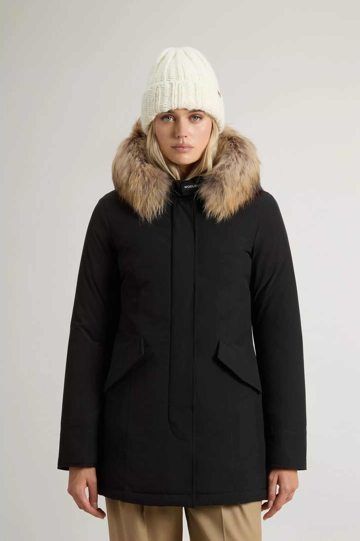 Woolrich LUXURY ARCTIC RACCOON PARKA Nero