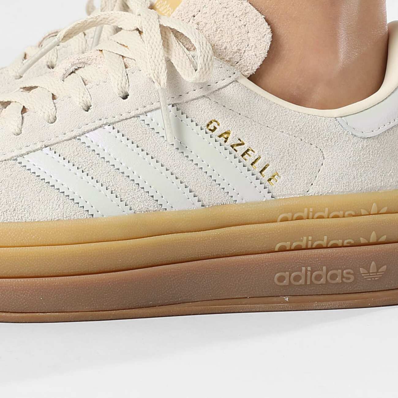 Adidas Scarpa Donna Mod. IH6782 GAZELLE BOLD WHT/CRE Beige