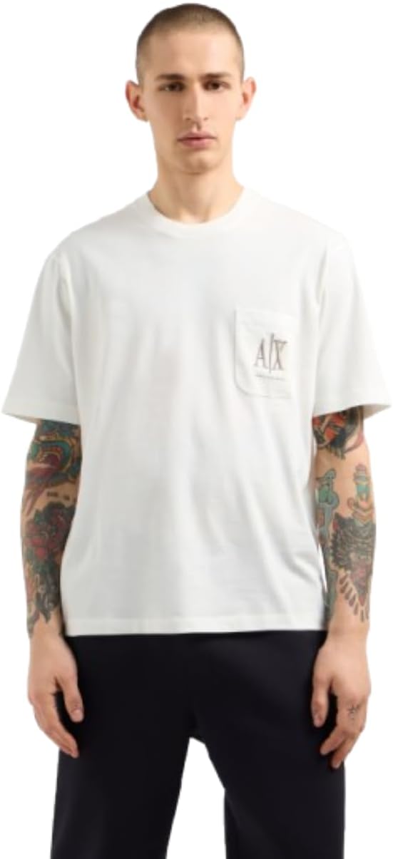 A|X Armani Exchange T-shirt Uomo Mod. XM000366 AF12308 U0009 Bianco