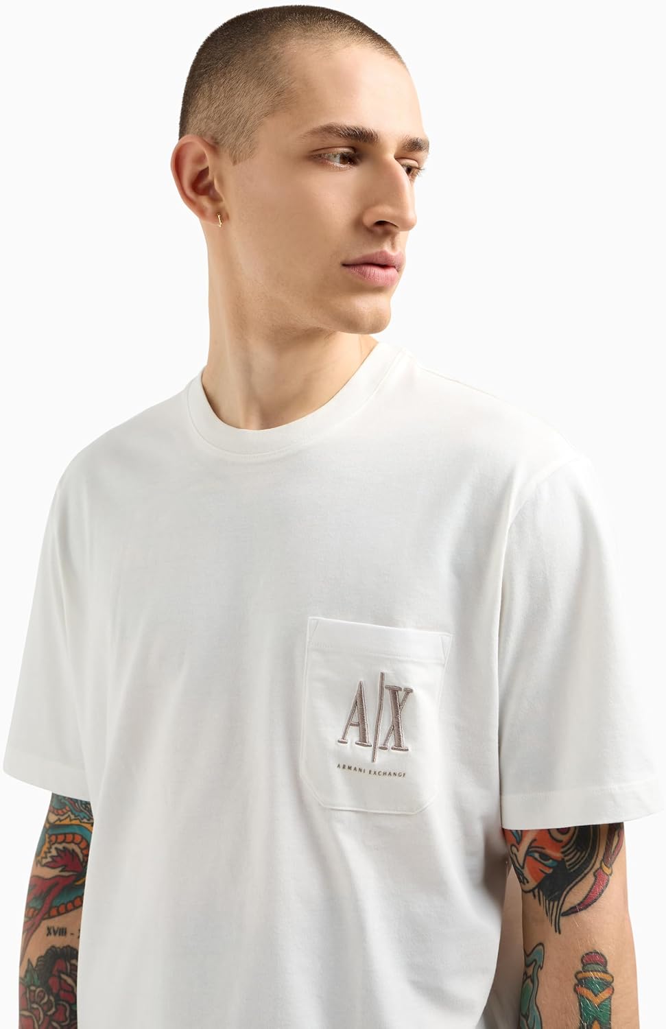 A|X Armani Exchange T-shirt Uomo Mod. XM000366 AF12308 U0009 Bianco