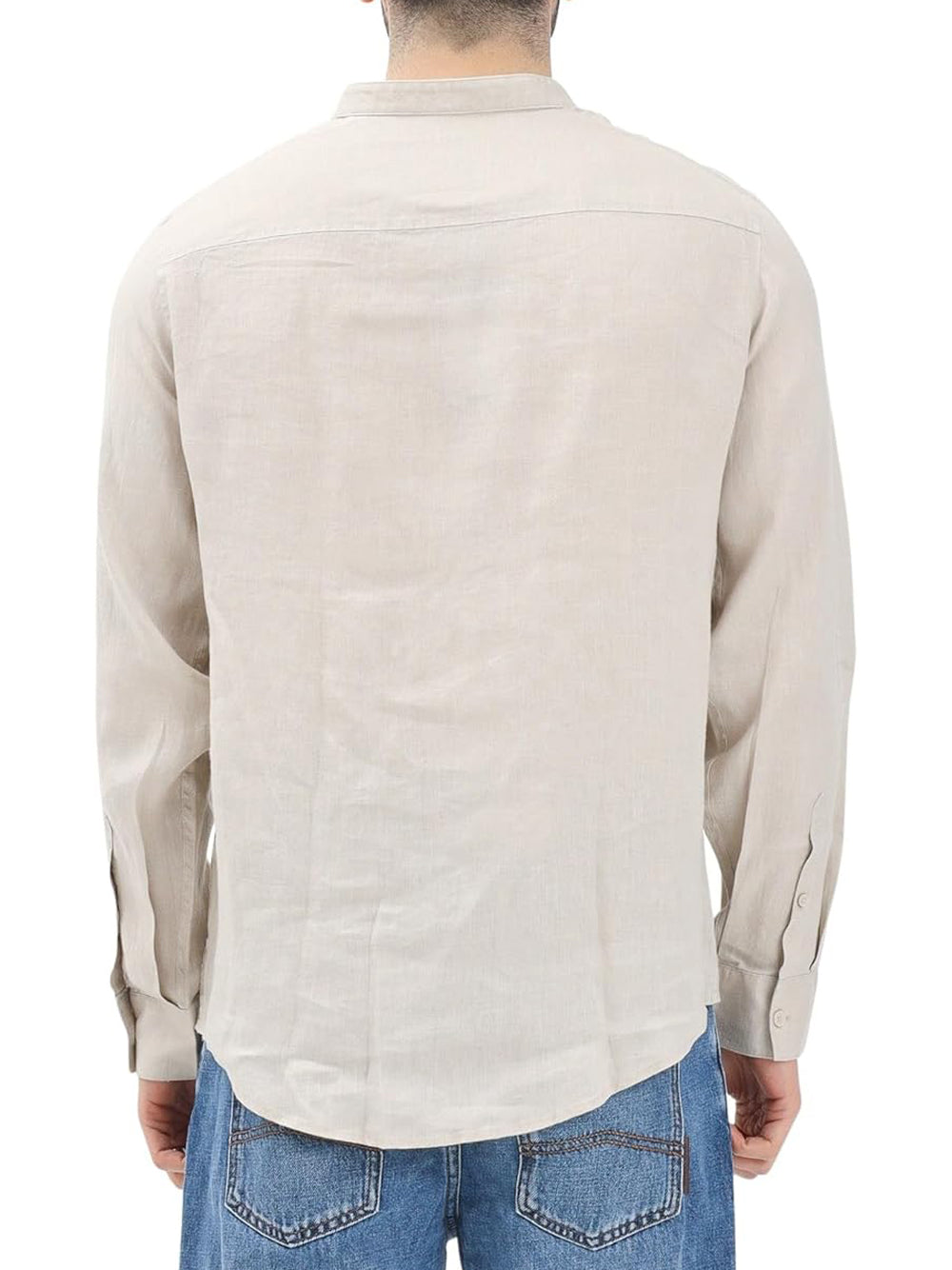 A|X Armani Exchange Camicia Manica Lunga Uomo Mod. XM001222 AF14619 U1102 Corda Marrone