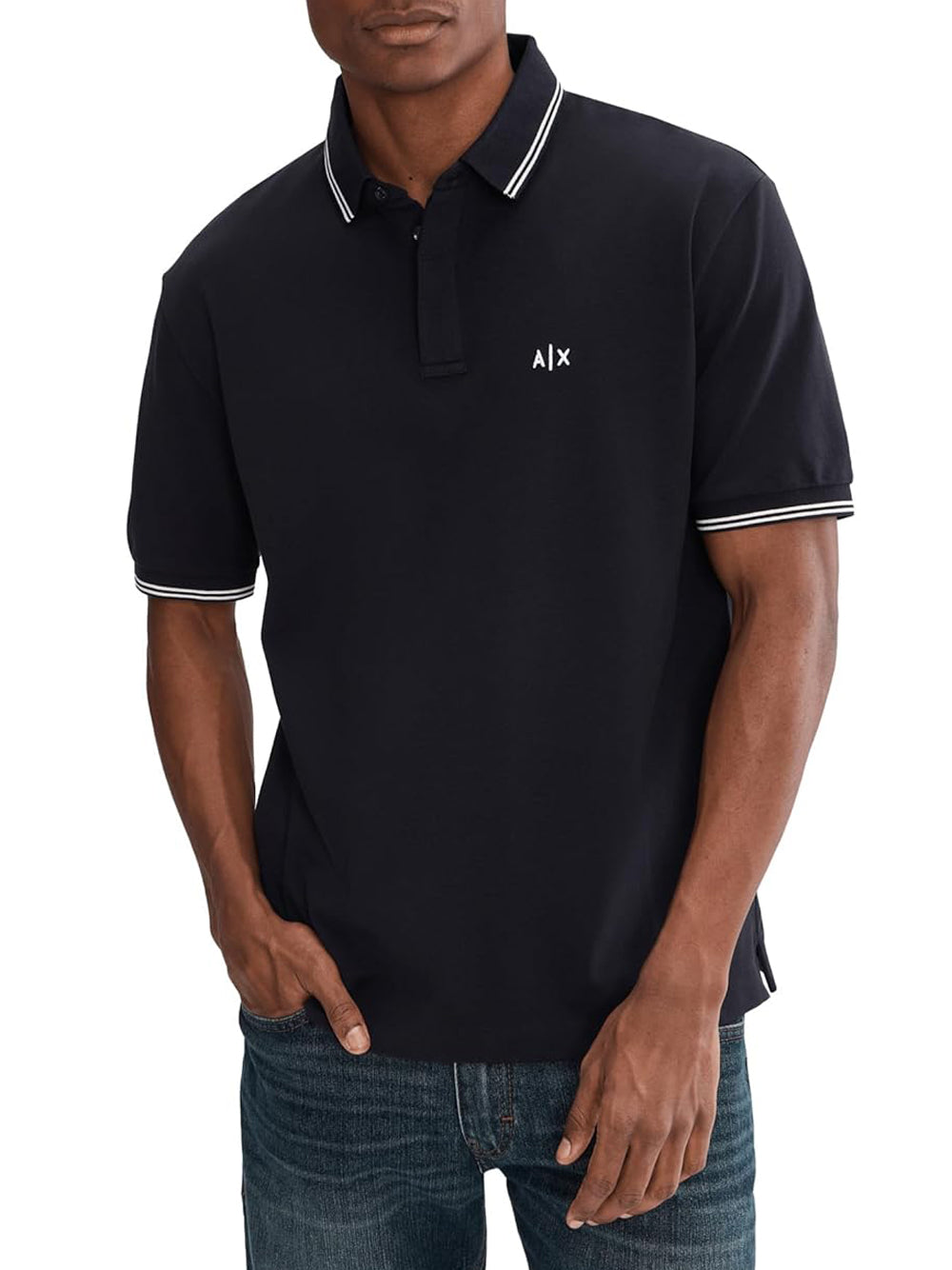 A|X Armani Exchange Polo Manica Corta Uomo Mod. XM001287 AF17321 UB101 Blu