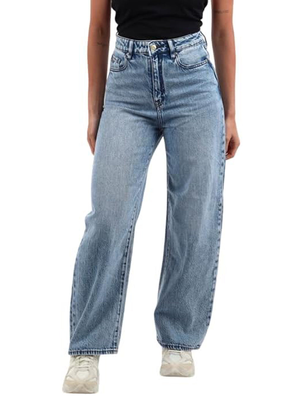 A|X Armani Exchange Jeans Donna Mod. XW000100 AF21338 MB001 Denim Blu