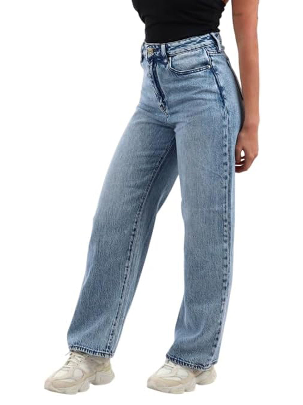 A|X Armani Exchange Jeans Donna Mod. XW000100 AF21338 MB001 Denim Blu