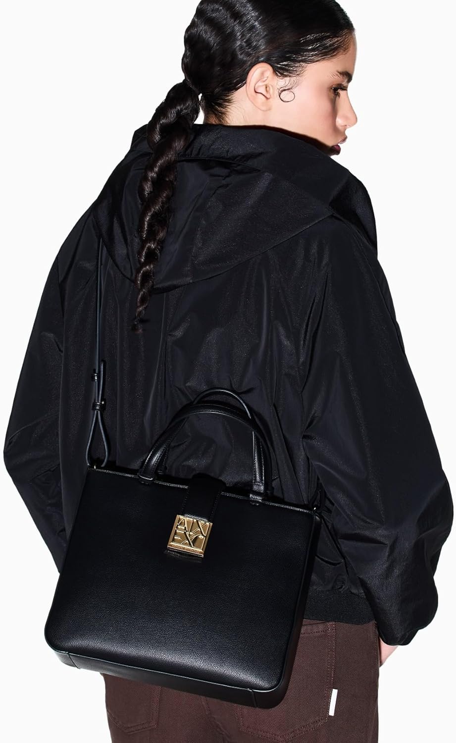 A|X Armani Exchange Borsa Donna Mod. XW002168 AF19895 UC001 Nero