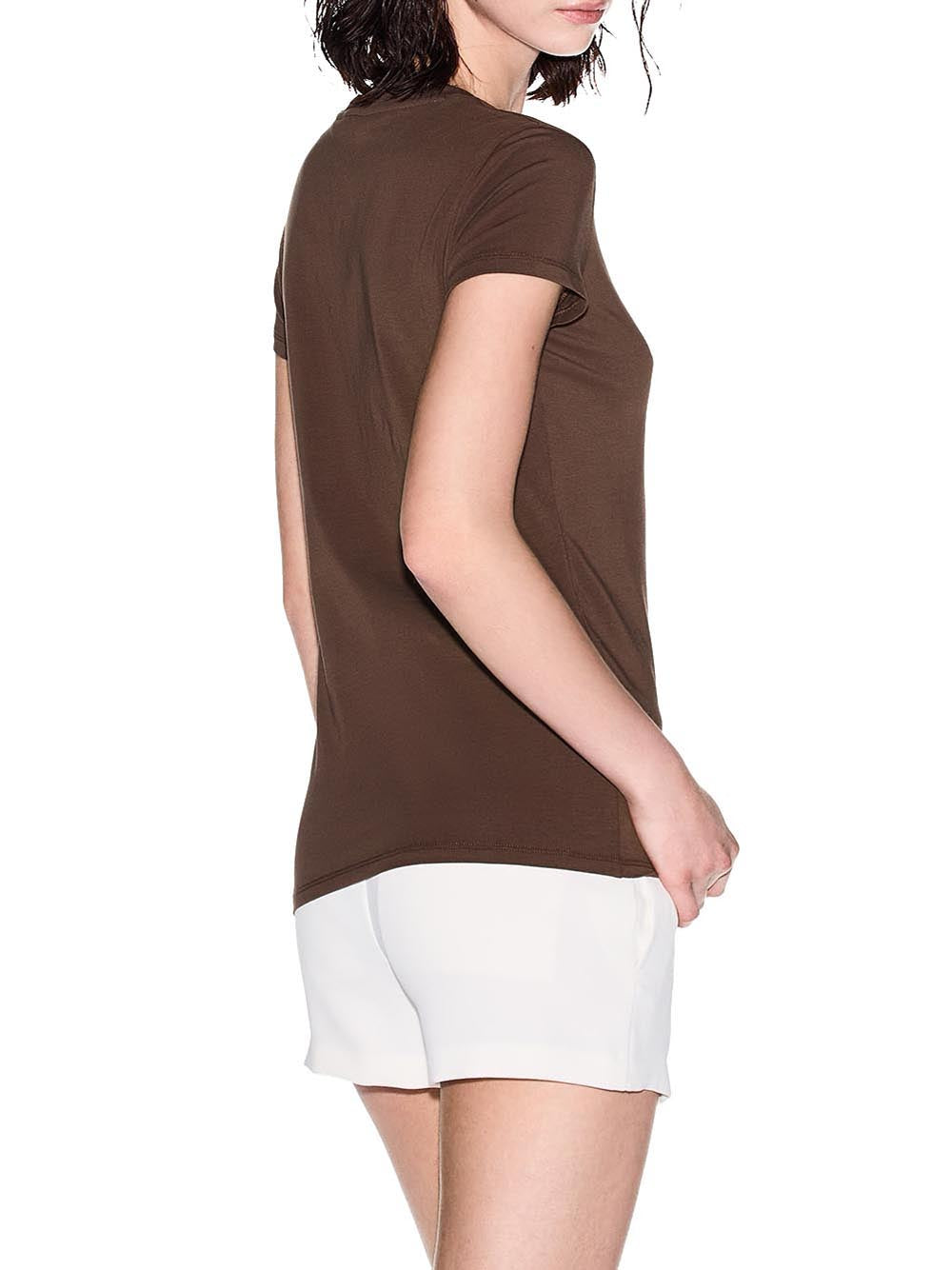 A|X Armani Exchange T-shirt Donna Mod. XW002333 AF16294 U6136 Marroncino