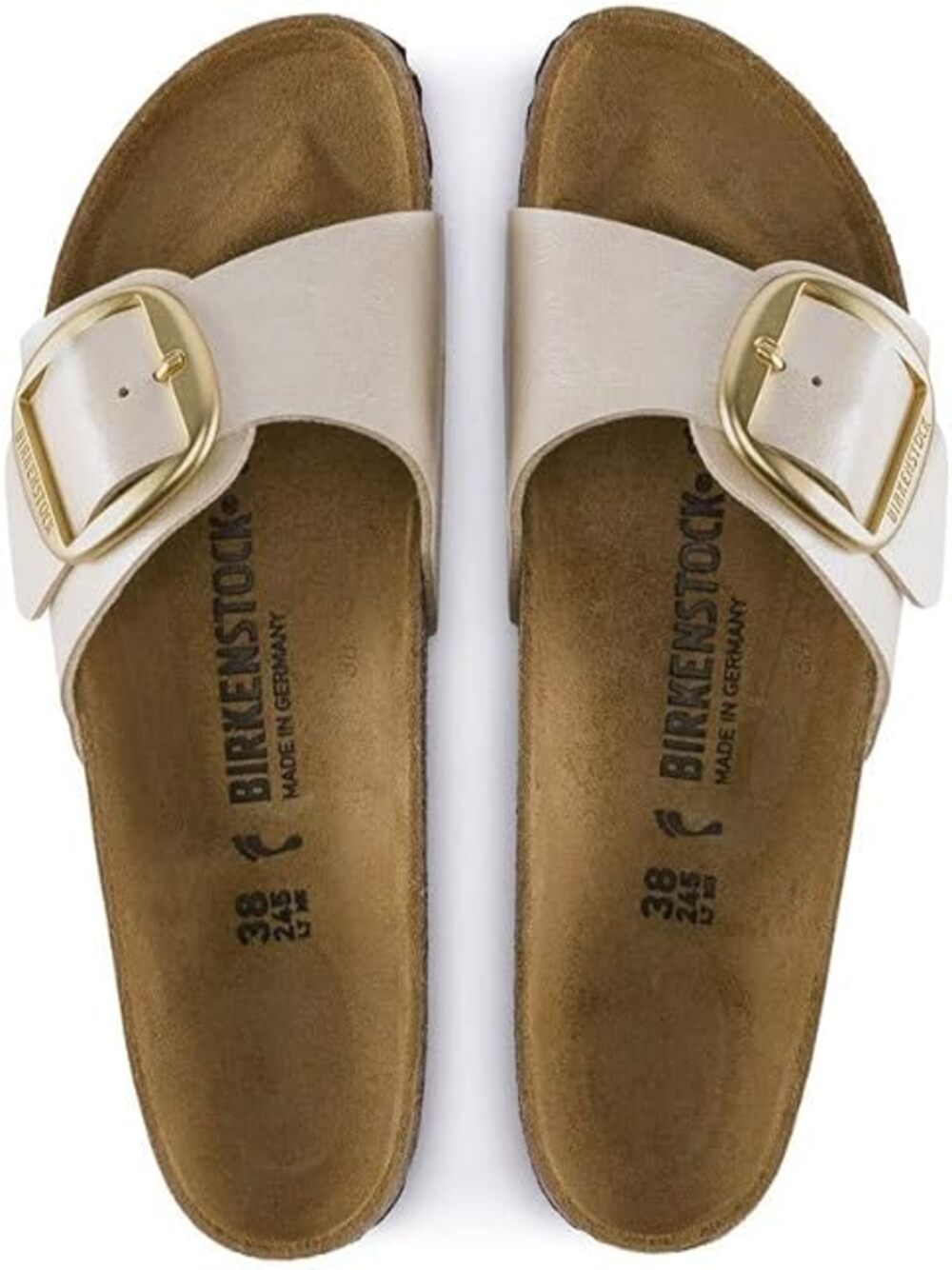 Birkenstock Ciabatta Donna Mod. 1015279 MADRID PERLA Perla Avorio