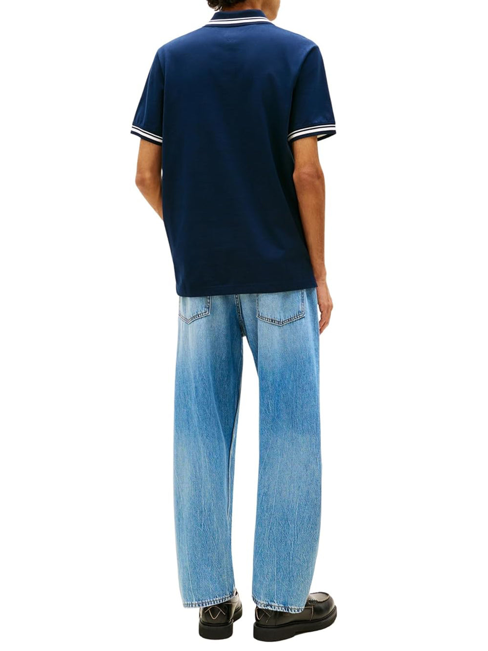 Tommy Hilfiger Tommy Jeans Polo Uomo Mod. DM0DM22700 C1G Blu