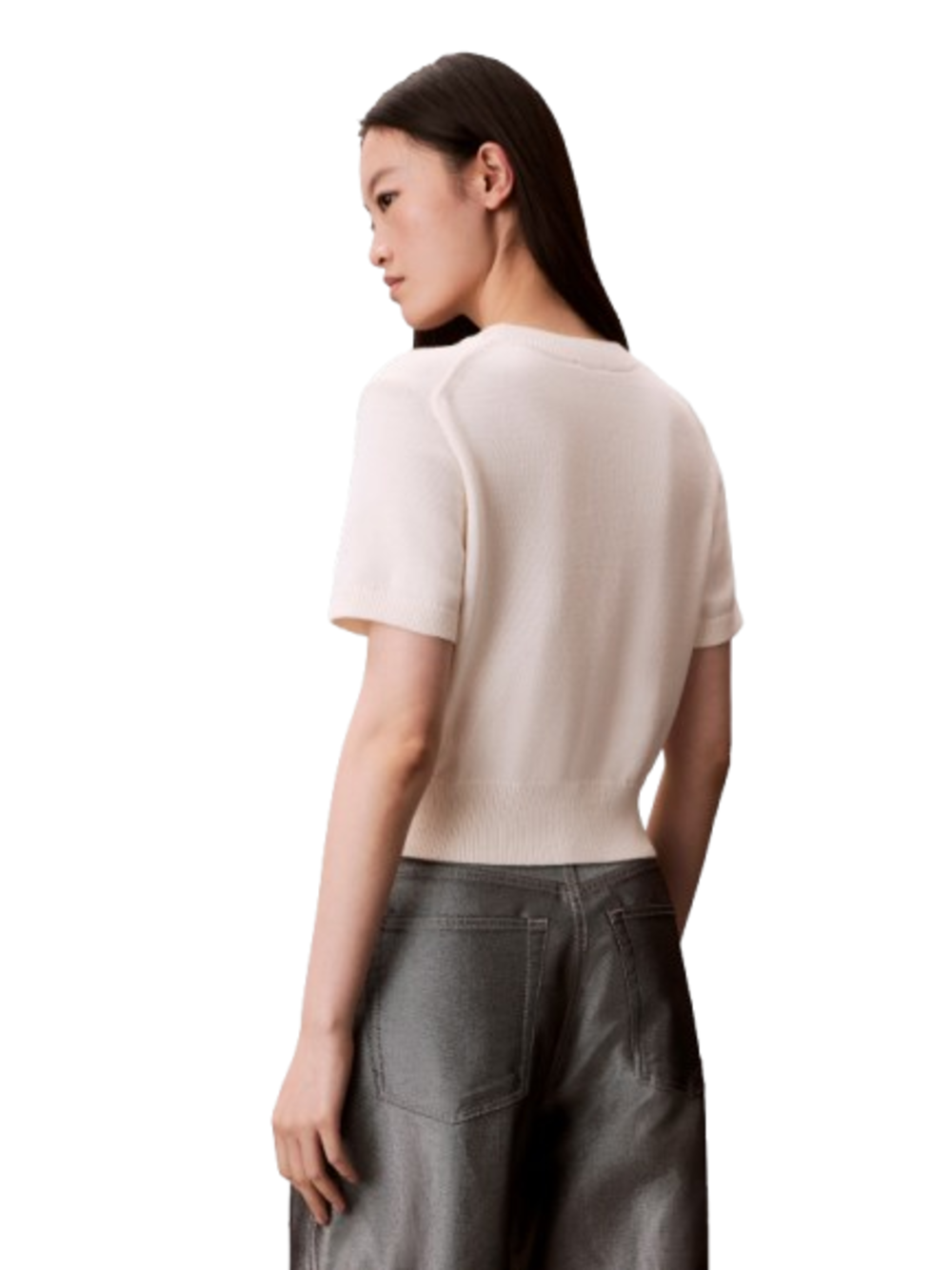 Calvin Klein Calvin Klein Jeans Maglia Donna Mod. LV044E306G YBH Panna Avorio