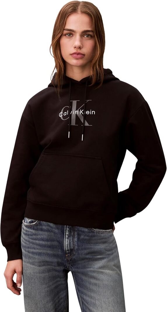 Calvin Klein Calvin Klein Jeans Felpa cappuccio Donna Mod. LV047E221G UB1 Nero
