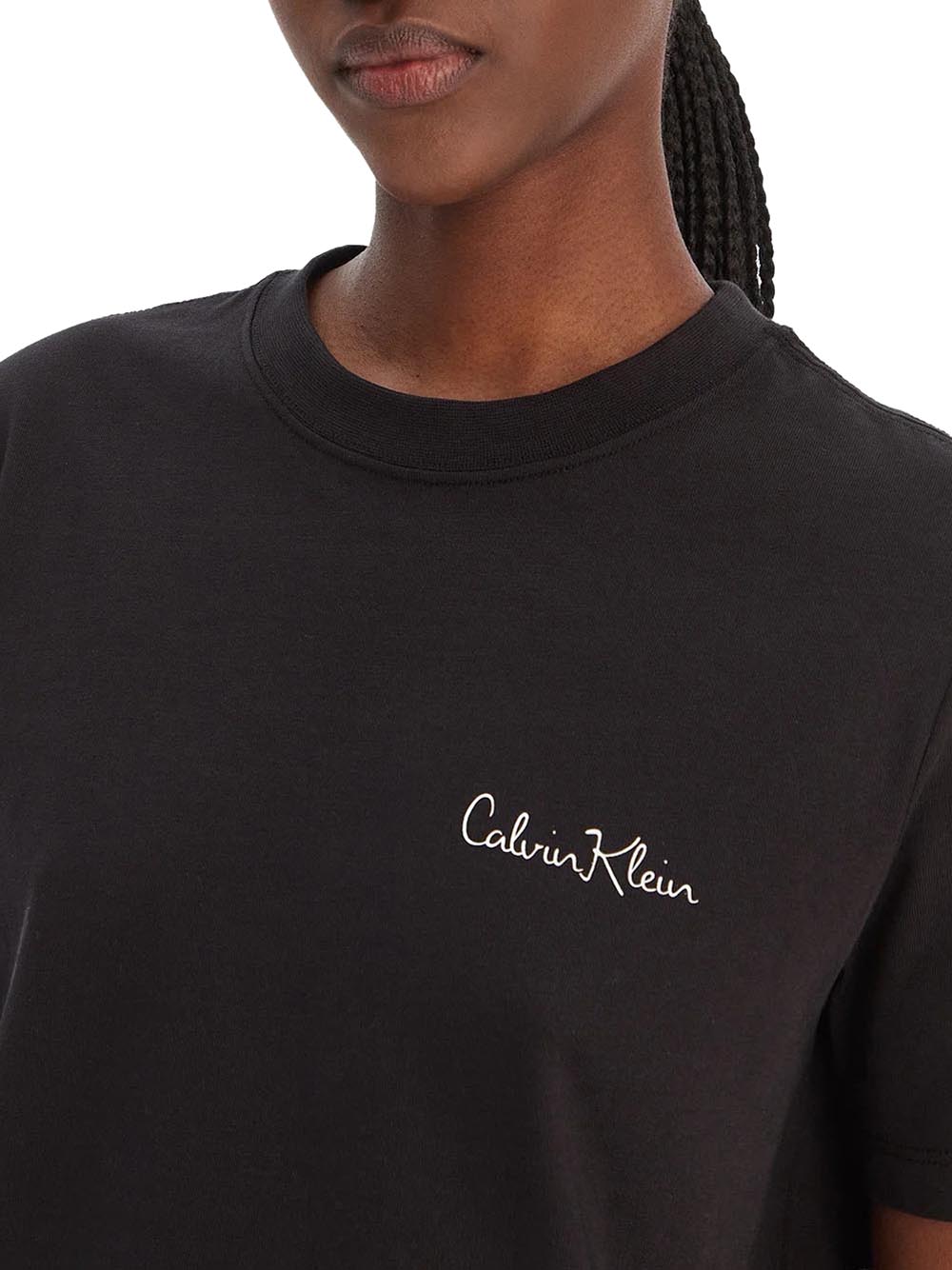 Calvin Klein Calvin Klein Jeans T-shirt Donna Mod. LV047E809G UB1 Nero