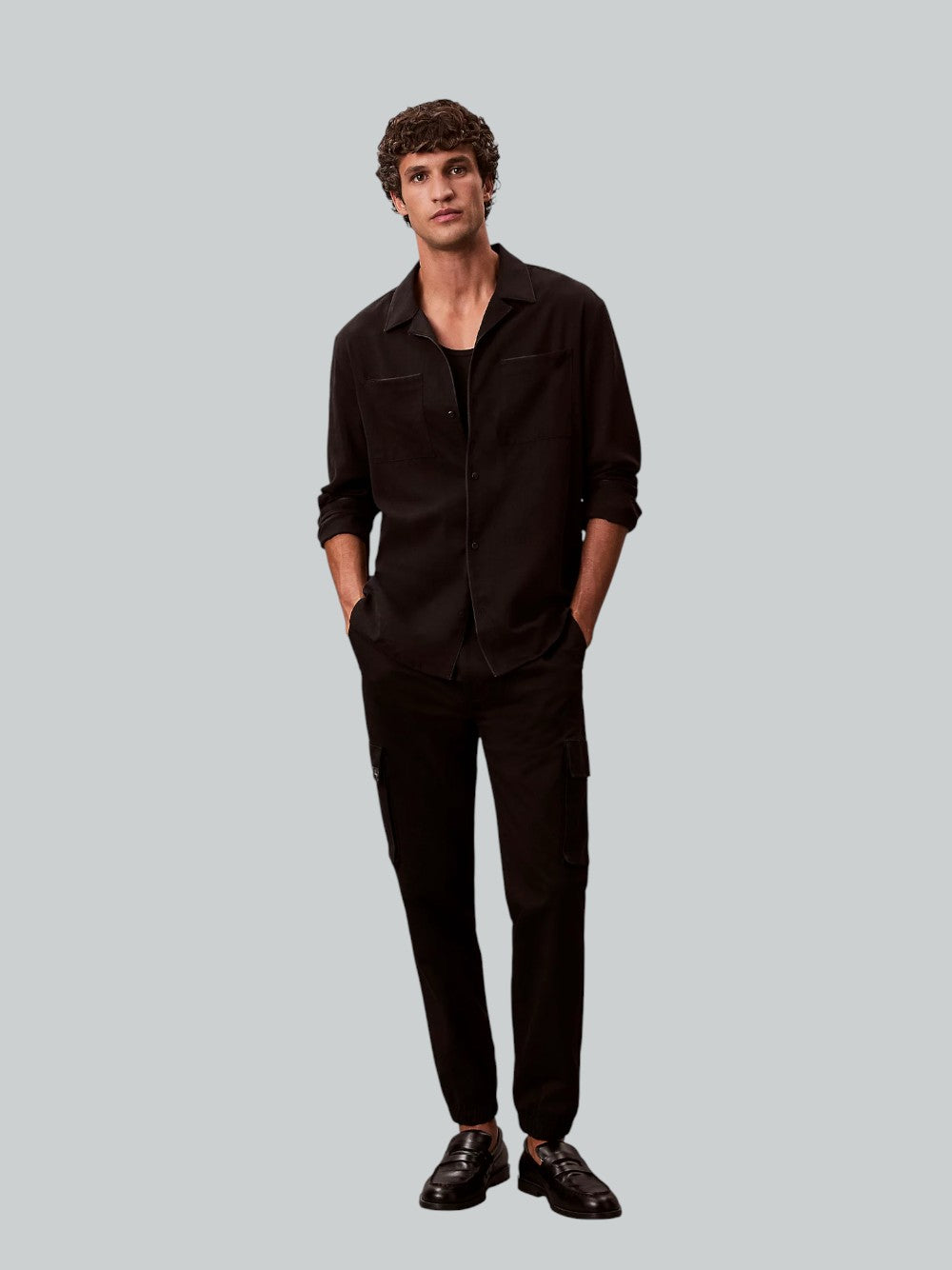 Calvin Klein Calvin Klein Jeans Pantalone Cargo Uomo Mod. LV04RD608G UB1 Nero