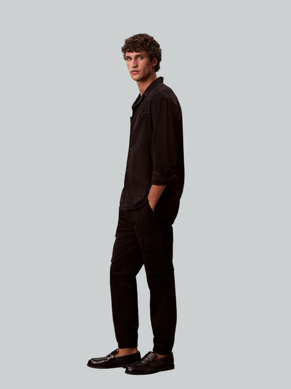 Calvin Klein Calvin Klein Jeans Pantalone Cargo Uomo Mod. LV04RD608G UB1 Nero