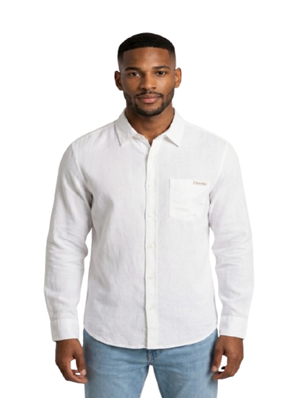 Calvin Klein Calvin Klein Jeans Camicia Manica Lunga Uomo Mod. LV04RF121G LI-VI YAA Bianco