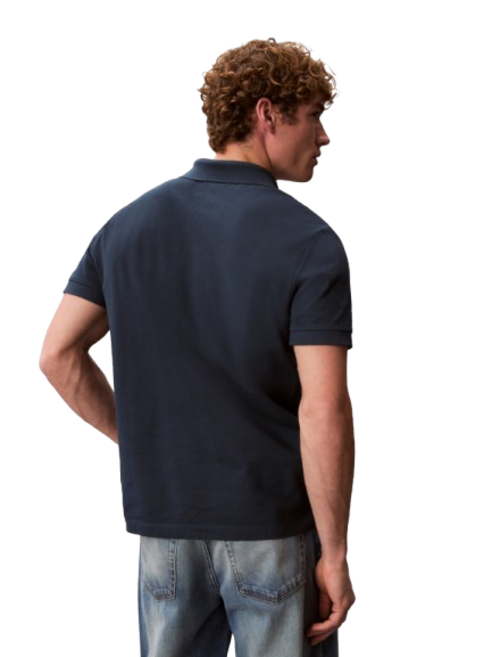 Calvin Klein Calvin Klein Jeans Polo M/C Uomo Mod. LV04RF215G NAVY STONE PQ6 Blu