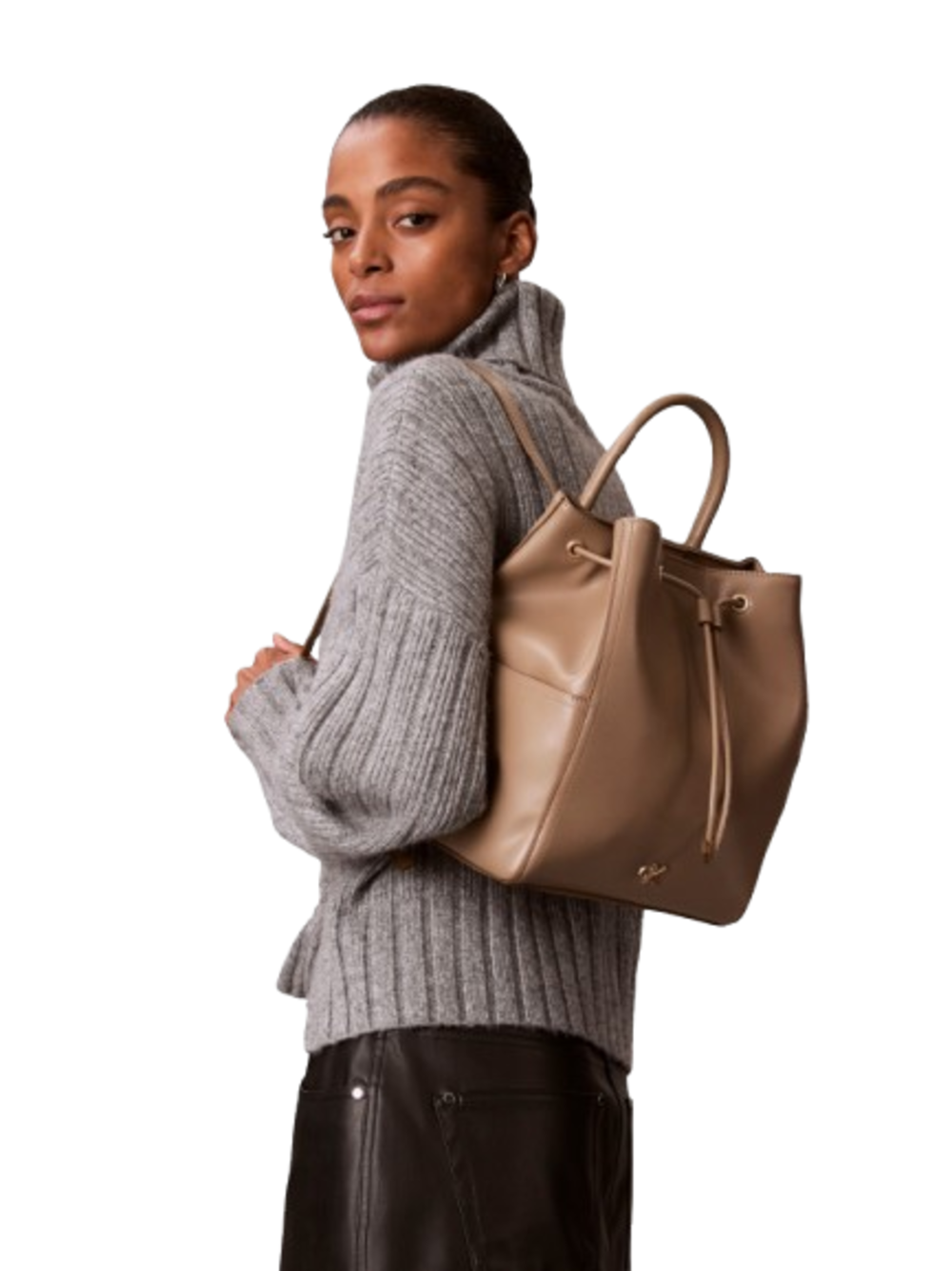 Calvin Klein Zaino Donna Mod. LV04F3329G VFU TAUPE Marrone