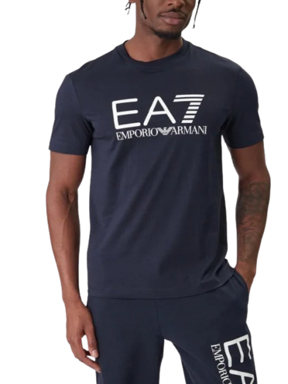 Ea7 Emporio Armani T-shirt Uomo Mod. 7M001412 AF22264 UB102 Blu