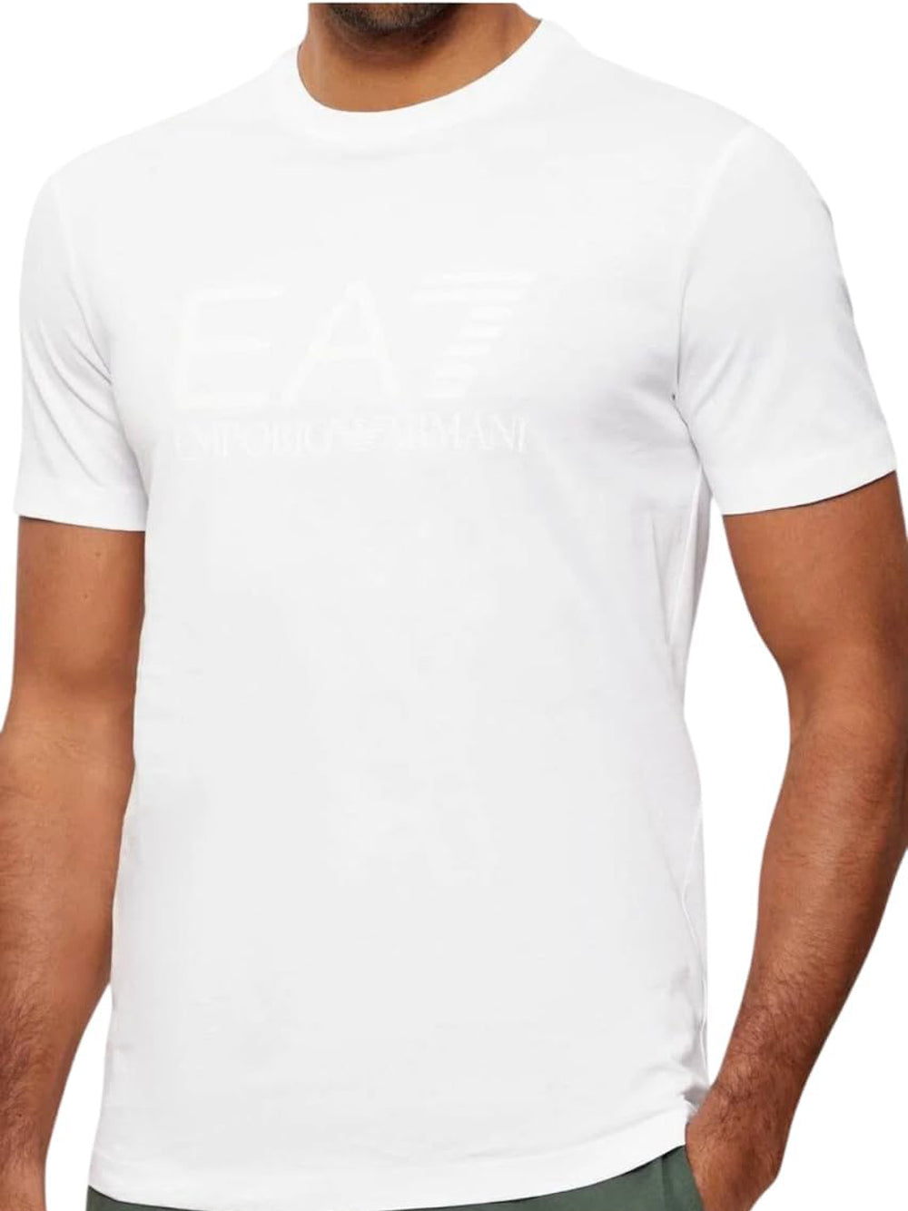 Ea7 Emporio Armani T-shirt Uomo Mod. 7M001412 AF2264 MZ213 Bianco
