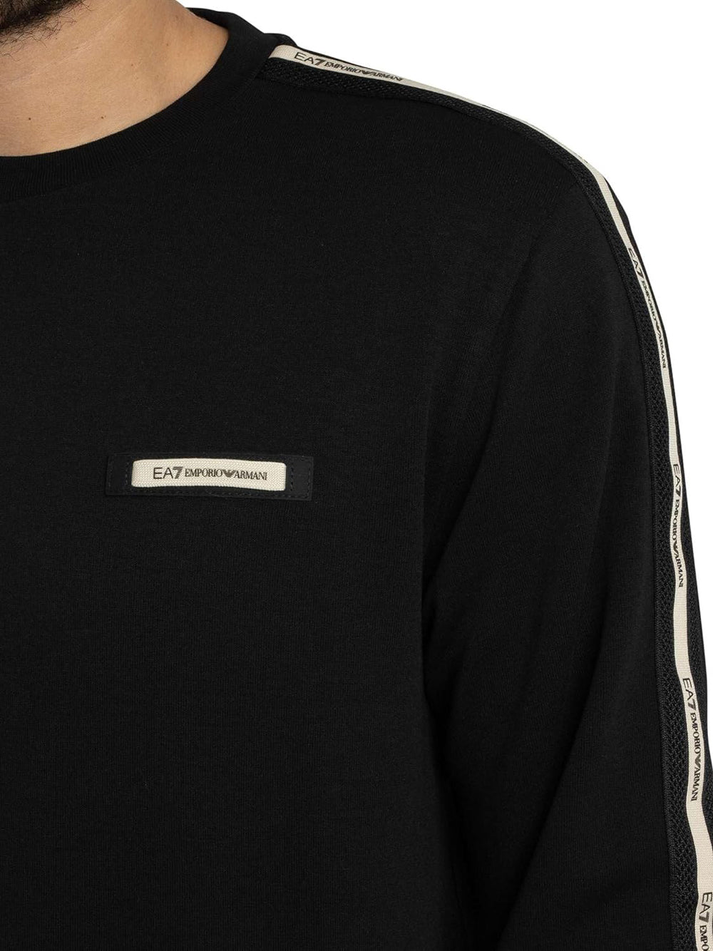 Ea7 Emporio Armani Felpa Girocollo Uomo Mod. 7M001478 AF12660 UC001 Nero