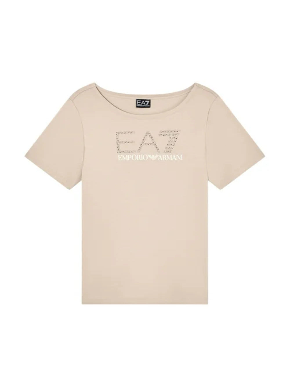 Ea7 Emporio Armani T-shirt Donna Mod. 7W001098 AF14880 U6225 Sabbia Beige