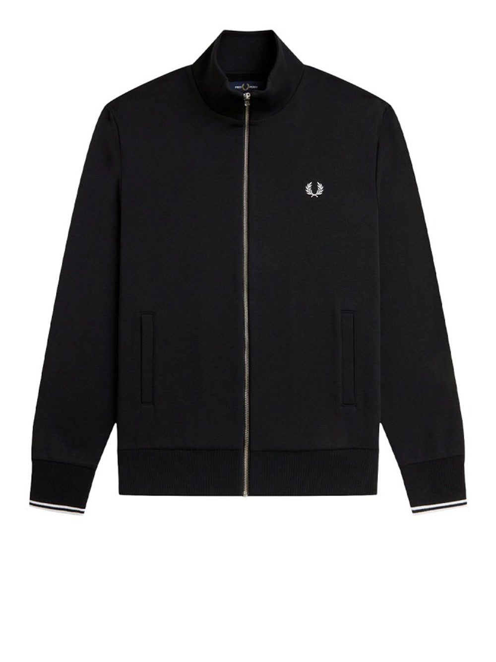 Felpa Zip Fred Perry da Uomo - Nero