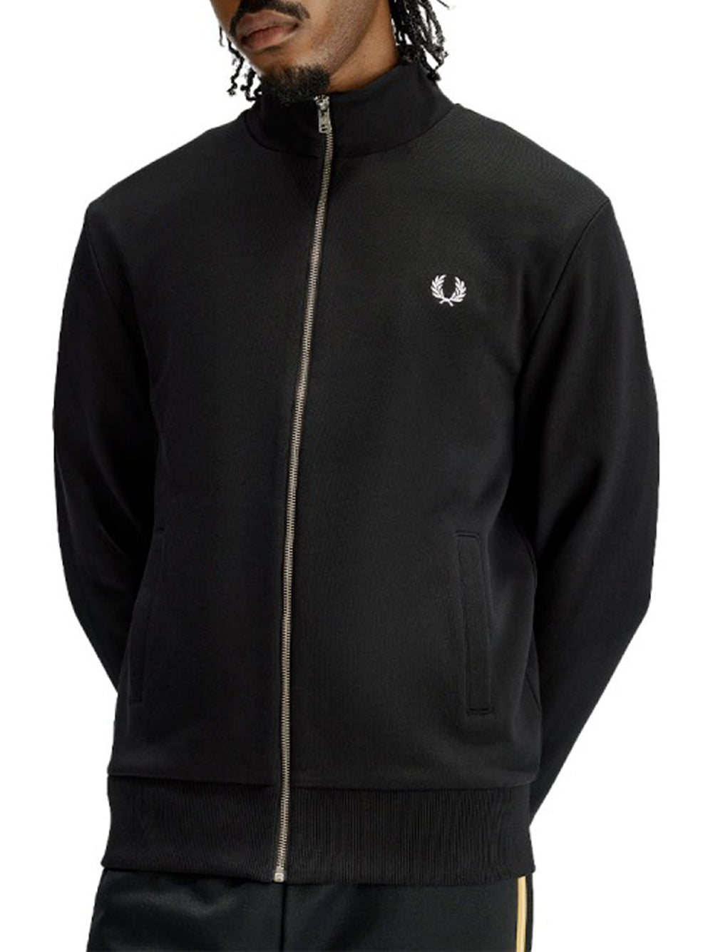 Felpa Zip Fred Perry da Uomo - Nero