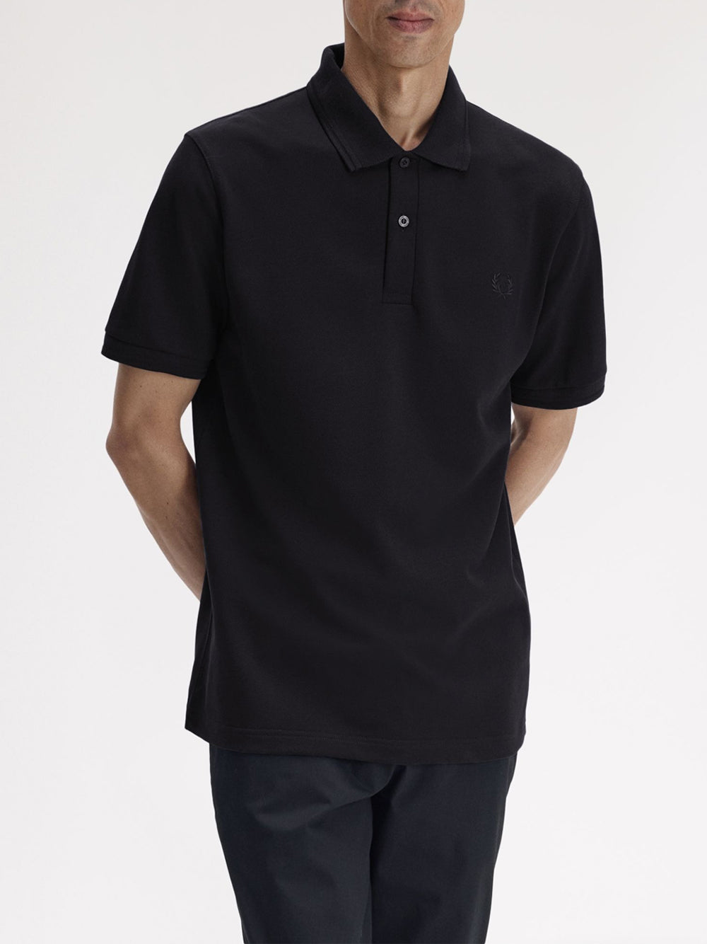 Polo Fred Perry Twin Tipped da Uomo - Nero