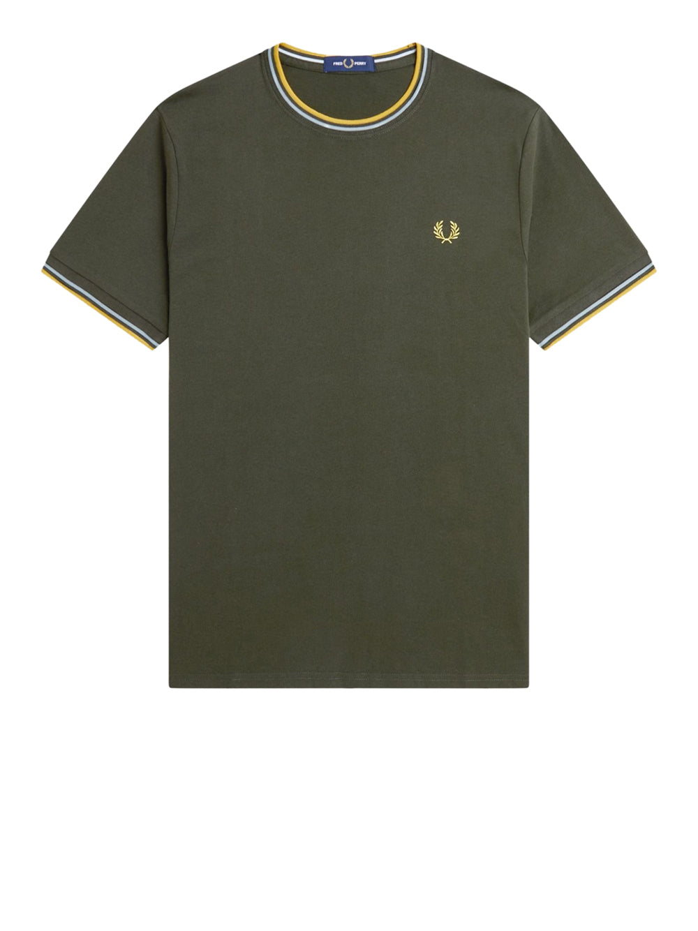 T-shirt Fred Perry Twin Tipped da Uomo - Verde