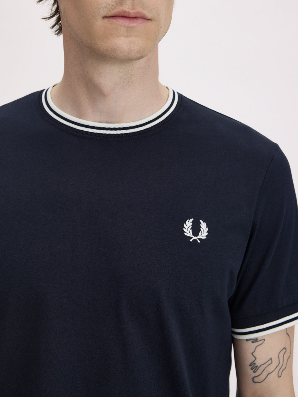 T-shirt Fred Perry Twin Tipped da Uomo - Blu