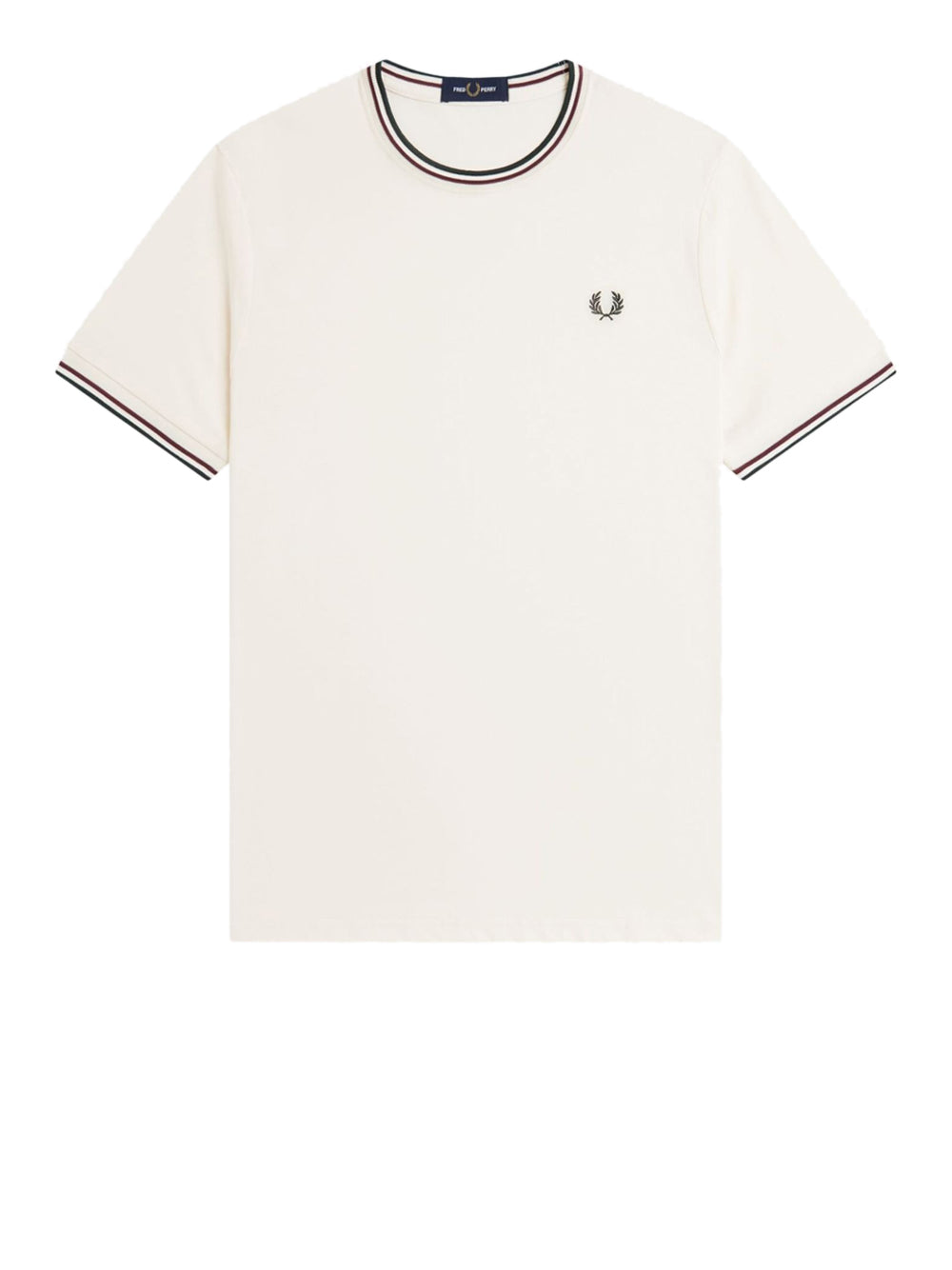 T-shirt Fred Perry Twin Tipped da Uomo - Avorio