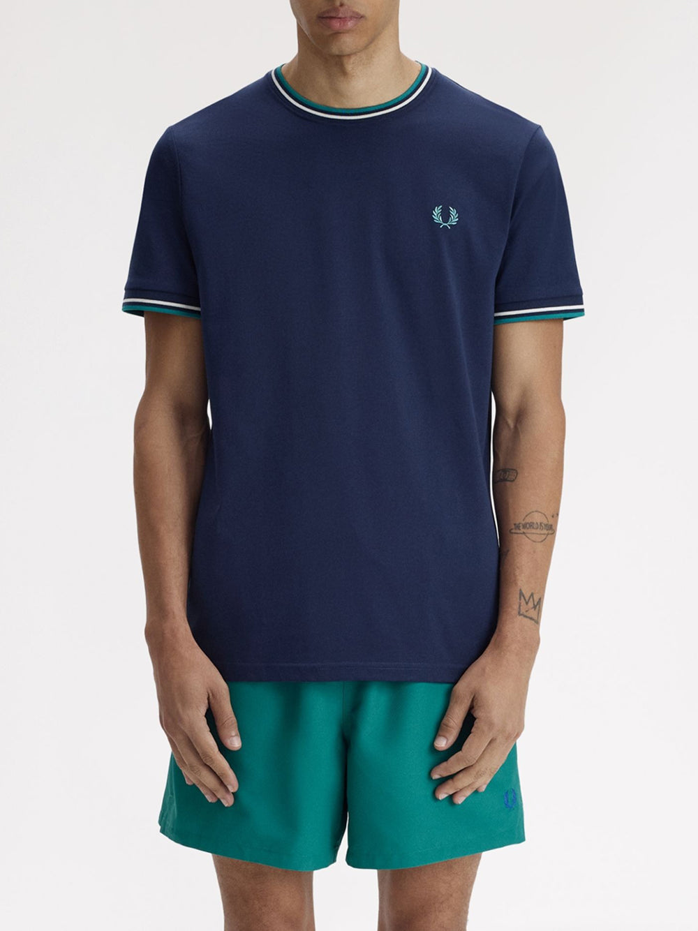 T-shirt Fred Perry da Uomo - Blu