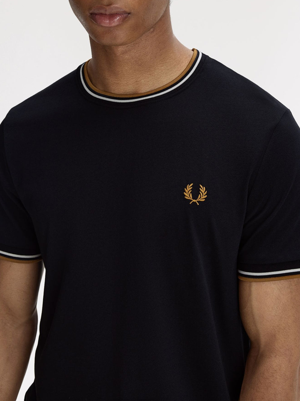 T-shirt Fred Perry Twin Tipped da Uomo - Nero