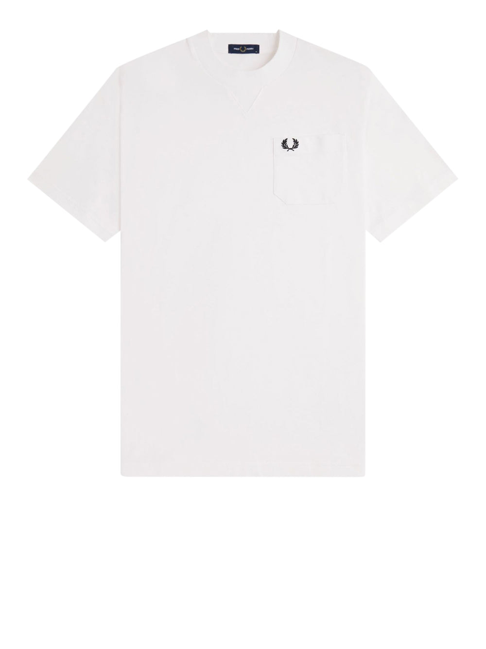 T-shirt Fred Perry Pocket Detail da Uomo - Bianco