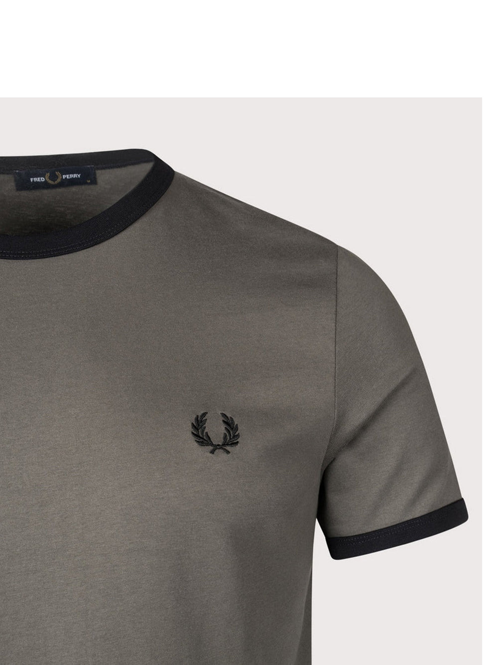 T-shirt Fred Perry Ringer da Uomo - Grigio