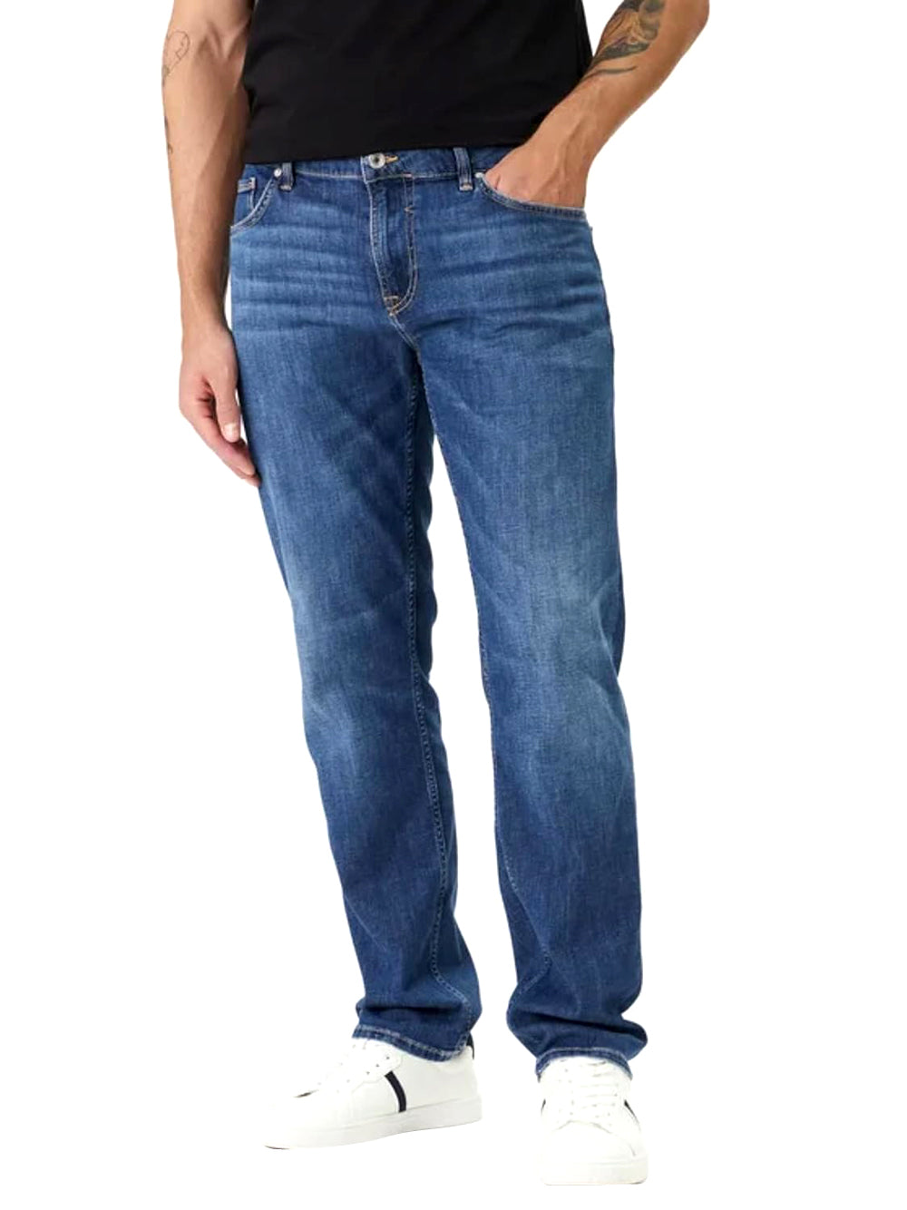 Guess Jeans Uomo Mod. M6GAN2 D0755 TCVE Denim Blu