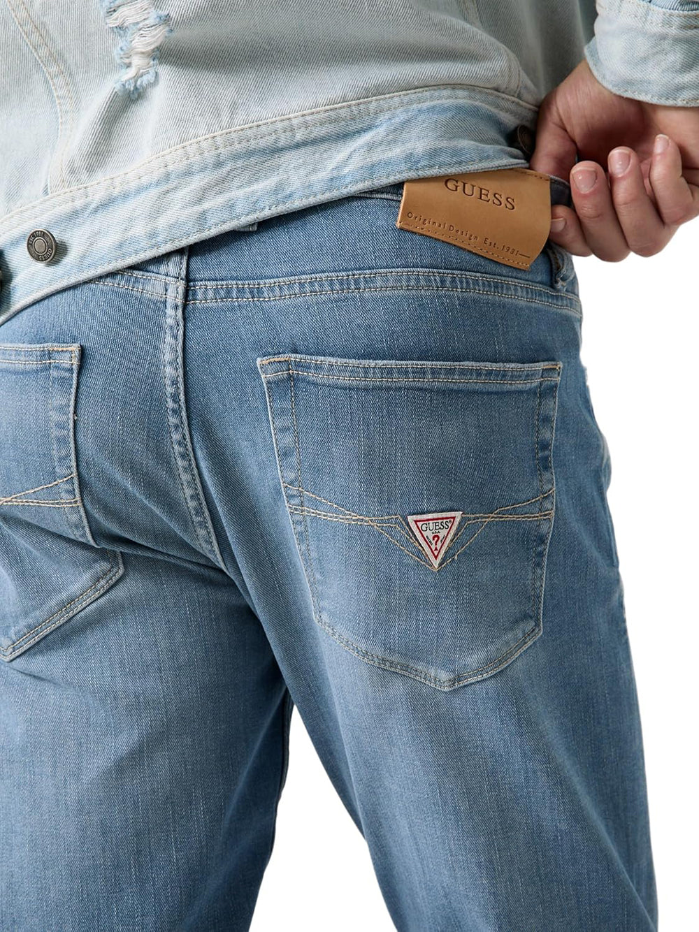 Guess Jeans Uomo Mod. M6RAS2 D6761 TNBU Denim Blu