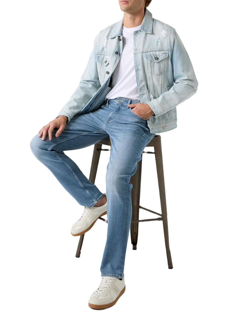 Guess Jeans Uomo Mod. M6RAS2 D6761 TNBU Denim Blu