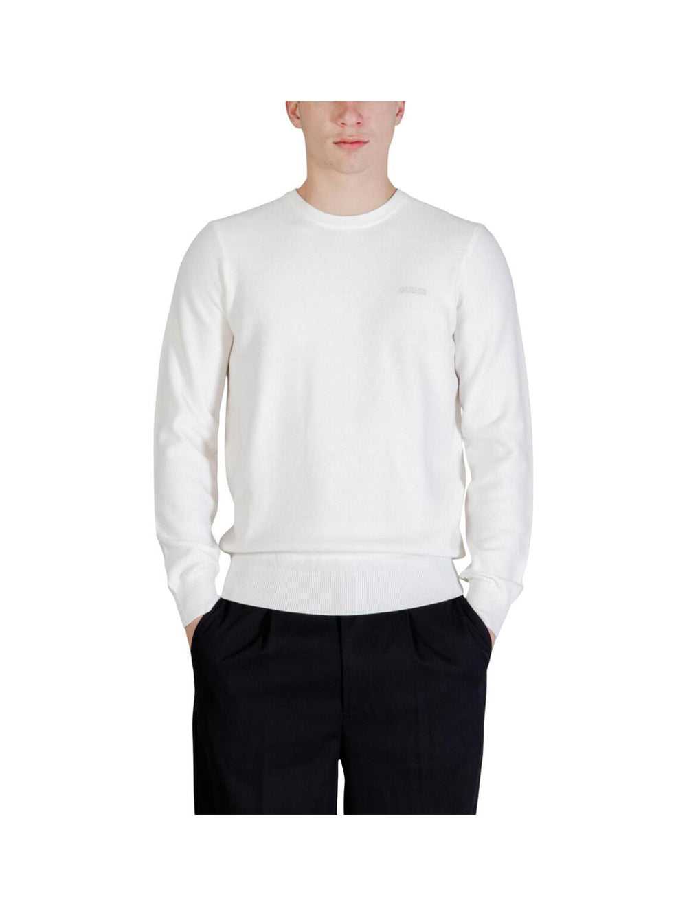 Guess Maglione Girocollo Uomo Mod. M6RR21 Z4492 G291 Panna Avorio