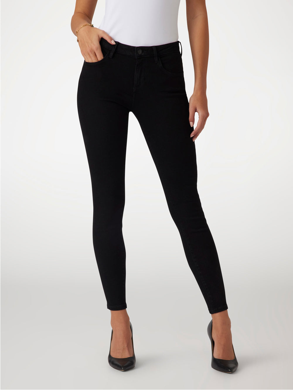 Jeans Skinny Annette Guess da Donna - Nero