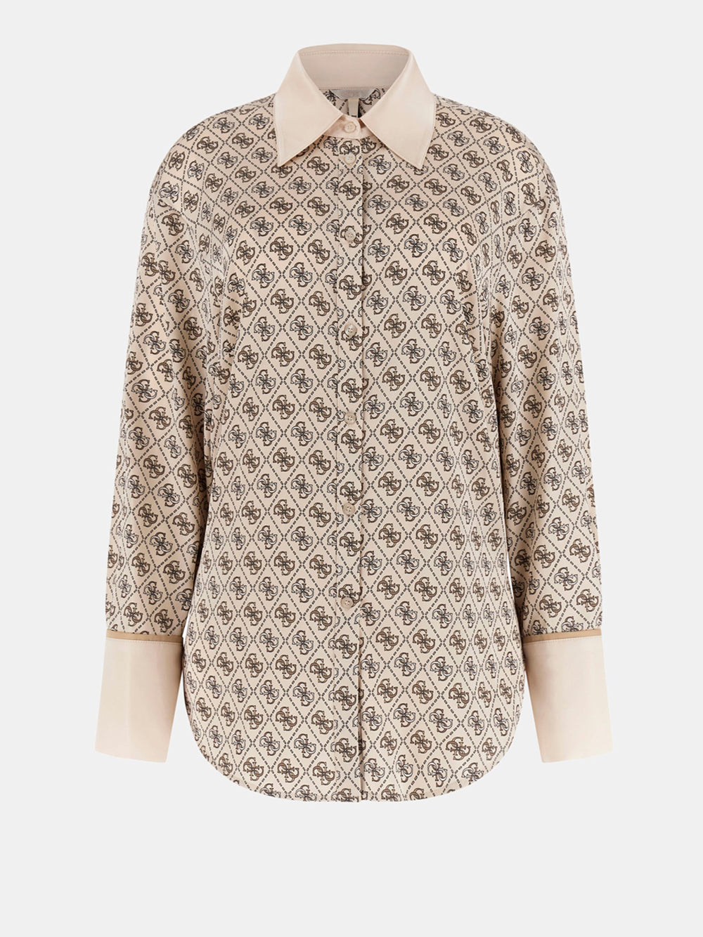 Camicia Casual Alexandra Guess da Donna - Beige