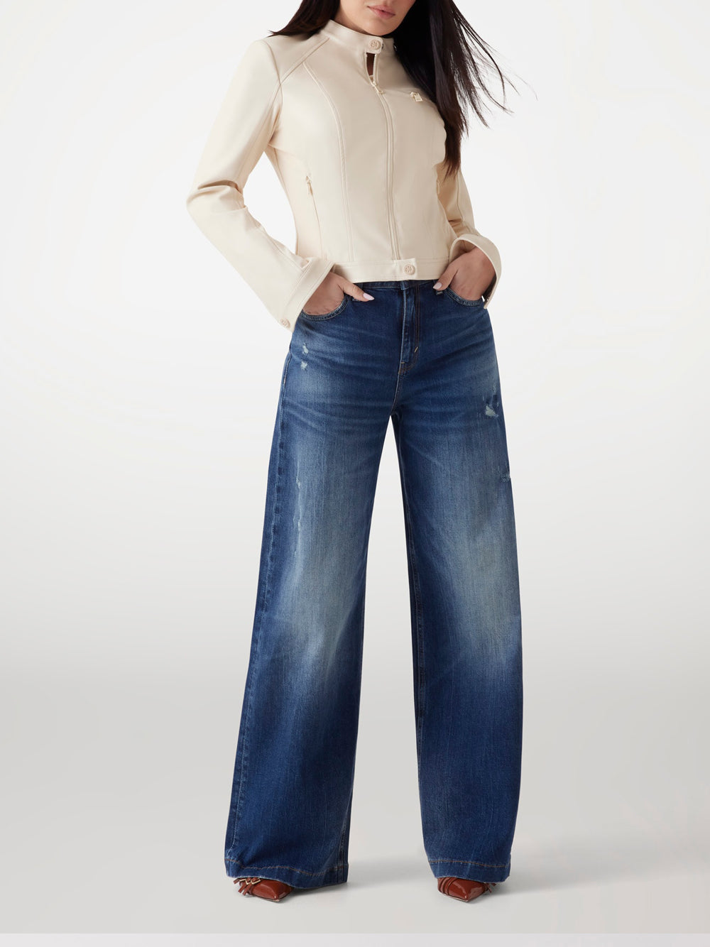 Giubbino Guess New Fiammetta da Donna - Avorio