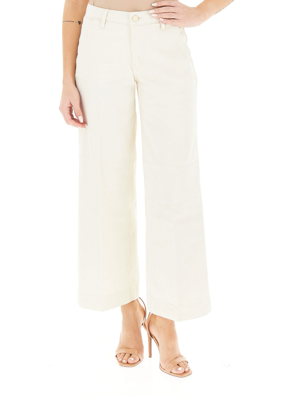 Jeans Wide Guess Zoya da Donna - Bianco